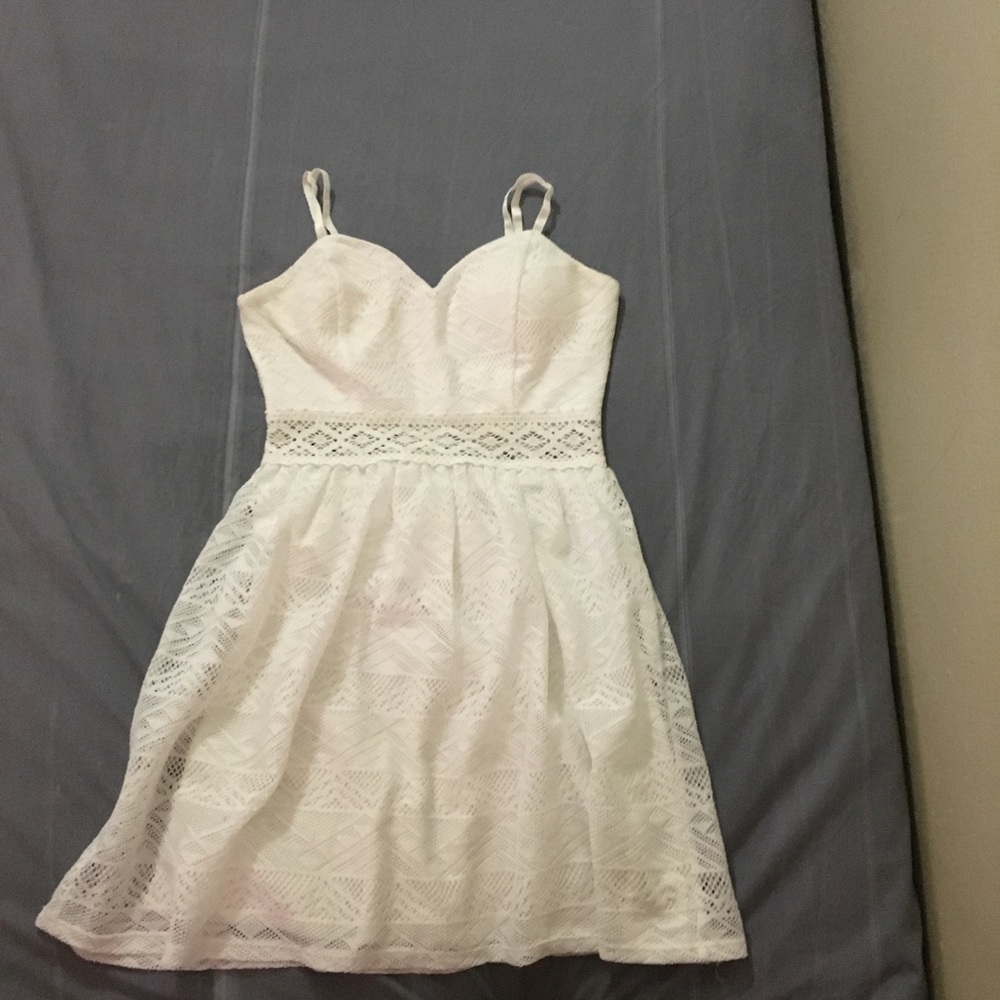 Bailey Blue White Lace Dress